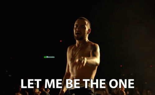 Shirtless Man Pointing Let Me Be The One