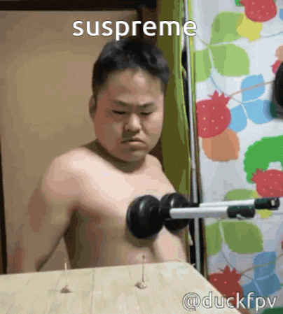 Shirtless Man Punched in Chest Boxing Glove Susprime