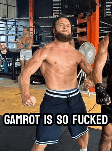 Shirtless Man Saying Gamrot Is So Fucked