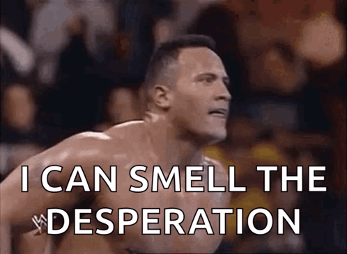 Shirtless Man Says I Can Smell The Desperation GIF