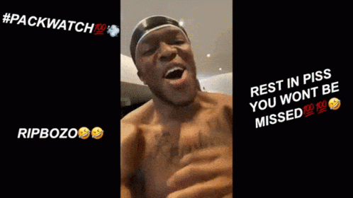 Shirtless Man Screaming Rest In Piss You Won T Be Missed GIF