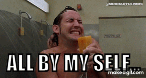 Shirtless Man Showering All By Myself