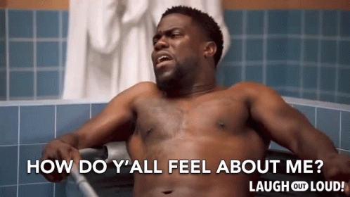Shirtless Man Sitting in Bathtub Asking How Feel