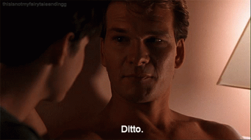 Shirtless Man Talking to Another Man Ditto