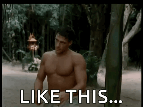 Shirtless Man Walking in Woods