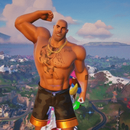 Shirtless Man With Chest Tattoo Flexing Muscles