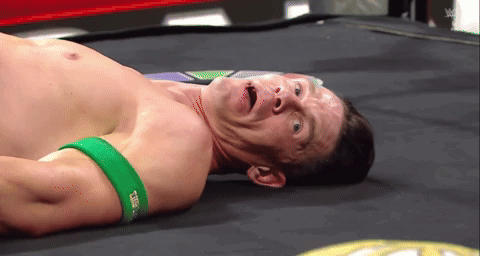 Shirtless Man With Green Wristband Saying TNA GIF