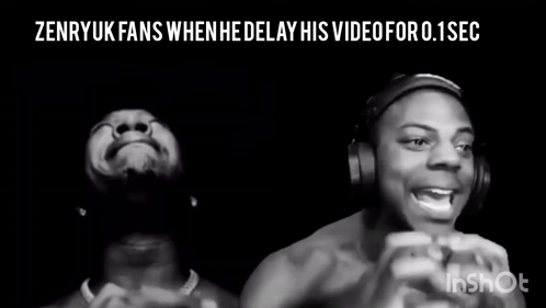 Shirtless Man With Headphones Zenryuk Fans When He Delay Video 0.1 Sec