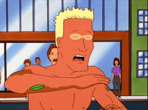 Shirtless Man with Leaf Arms