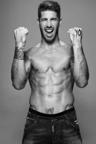 Shirtless Man With Yo Tattoo