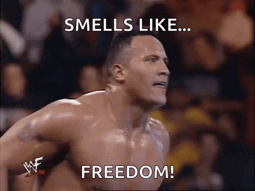 Shirtless Wrestler Smells Like ... Freedom