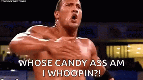 Shirtless Wrestler Whose Candy Ass Am I Whoopin