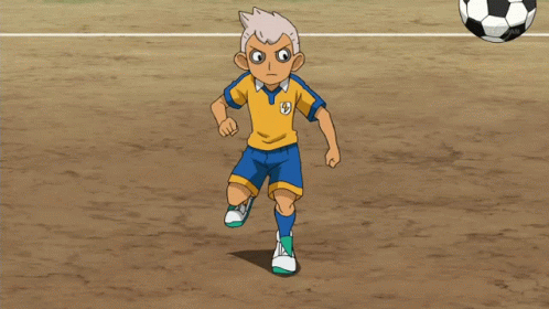 Shishimaru Guarding Soccer Ball GIF