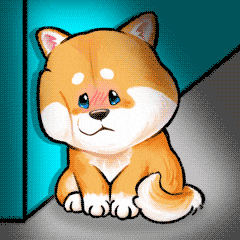 Shivering Dog At Corner On Windy Day GIF