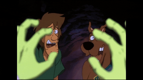 Shivering Dog Scooby Doo And Shaggy Finding Monster GIF