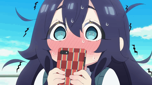 Shizuka Yoshimoto Flustered 100 Girlfriends Anime GIF