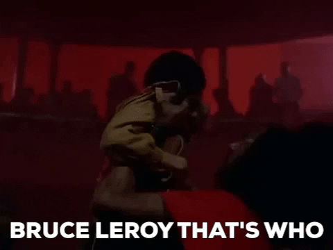 Sho Nuff Interogating Bruce Leeroy GIF