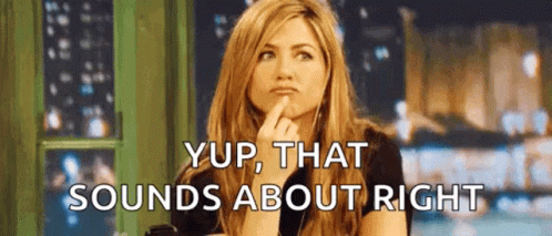 Sho Nuff Jennifer Aniston Nodding GIF