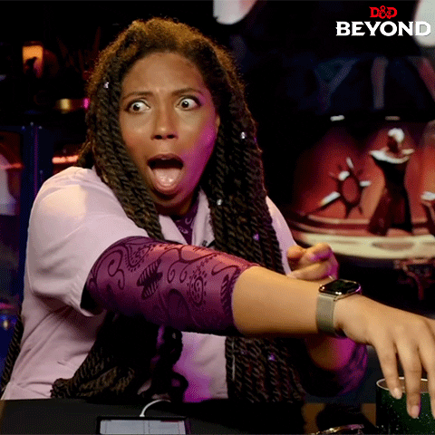 Shocked Blacked Woman Hollering GIF