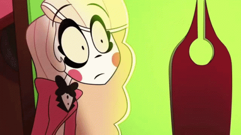 Shocked Charlie Morningstar Hazbin Hotel GIF