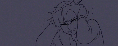 Shocked Confused Ranboo Sketch GIF