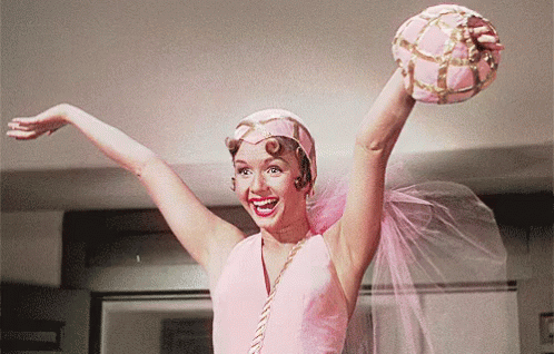 Shocked Debbie Reynolds Singing In The Rain GIF
