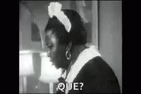 Shocked Female Maid Que GIF