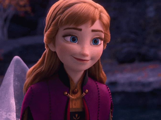 Shocked Frozen Anna GIF