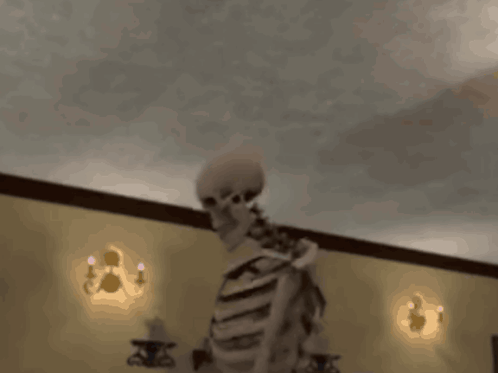 Shocked Funny Skeleton GIF