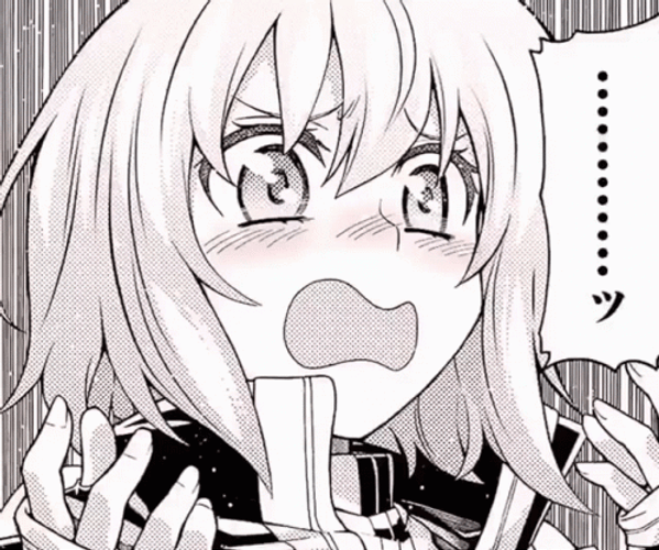 Shocked Girl Manga GIF