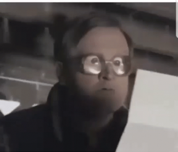 Shocked Guy Wearing High Graded Glasses GIF