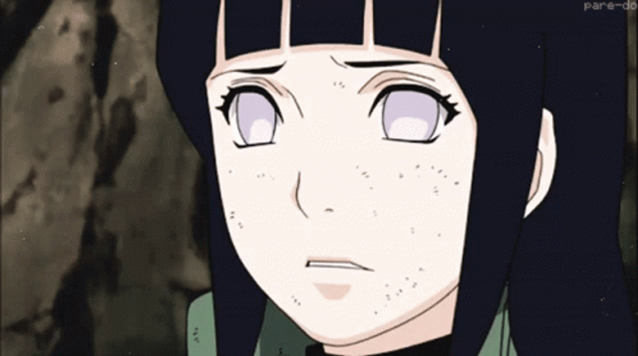 Shocked Hinata Hyuga  GIF