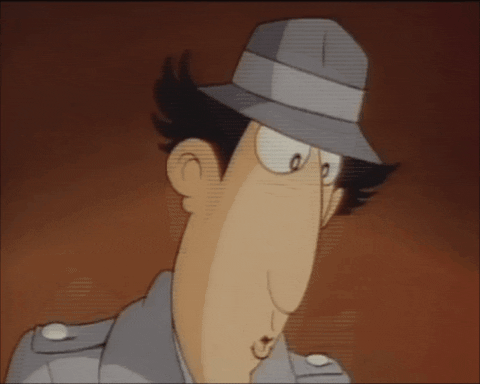 Shocked Inspector Gadget GIF