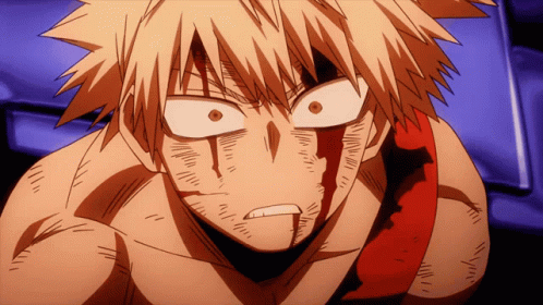 Shocked Katsuki Bakugou GIF