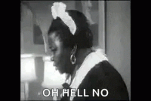 Shocked Maid Oh Hell No GIF