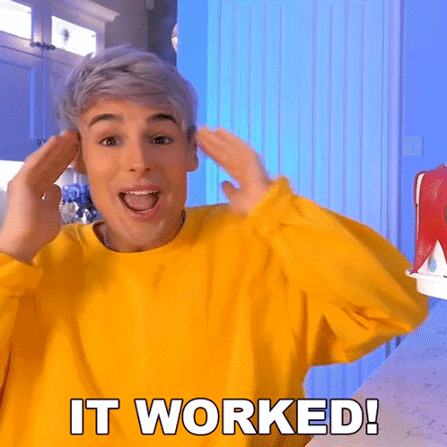 Shocked Man Says It Worked GIF