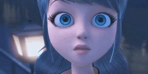Shocked Marinette Naughty Smile GIF