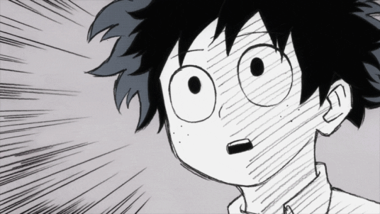 Shocked Midoriya Skectch GIF