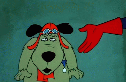 Shocked Muttley Tearing Up GIF