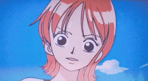 Shocked Nami One Piece GIF
