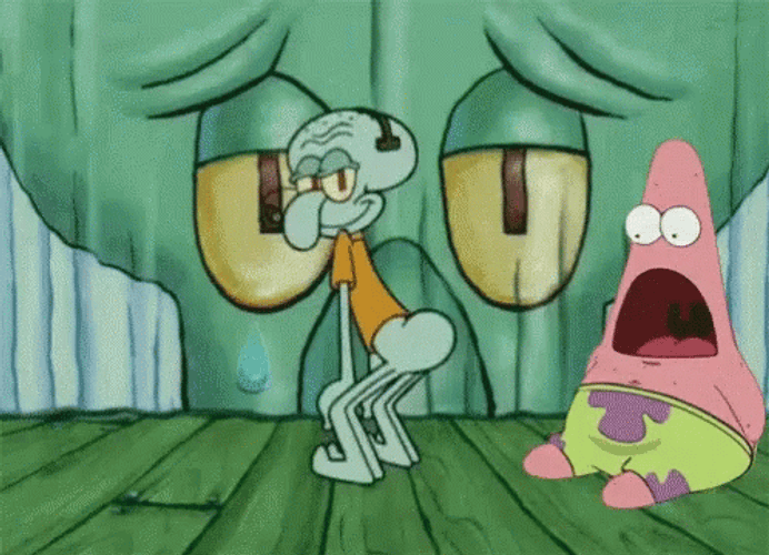 Shocked Patrick Twerking Squidward Spongebob Dancing GIF