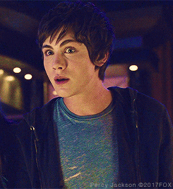 Shocked Percy Jackson GIF
