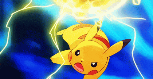 Shocked Pikachu On Attack GIF