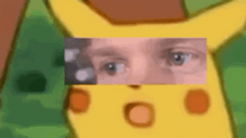 Shocked Pikachu Shock Man's Eyes GIF