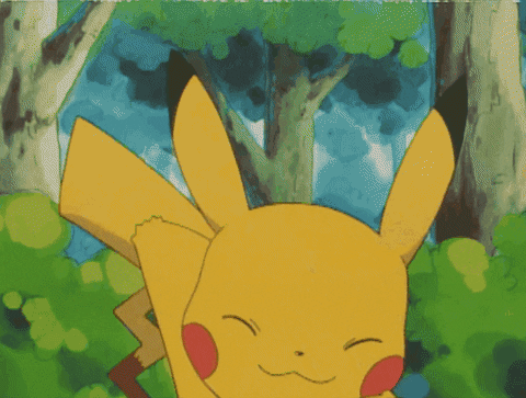 Shocked Pikachu Being Cheerful GIF