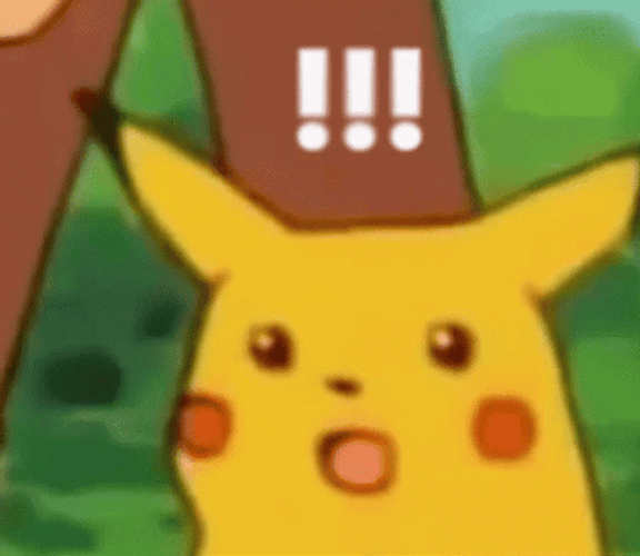 Shocked Pikachu Blank Face GIF