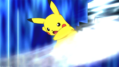Shocked Pikachu In Action GIF