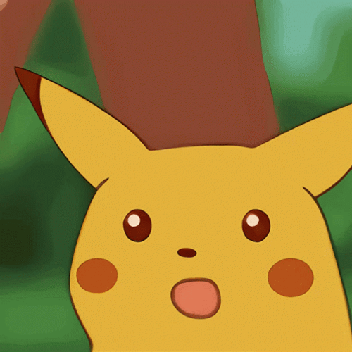 Shocked Pikachu Puzzled Face GIF
