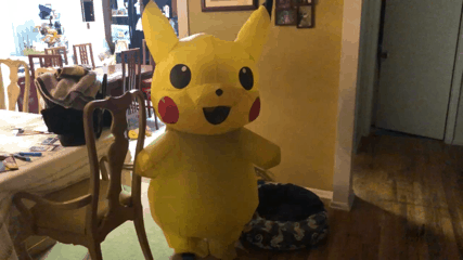 Shocked Pikachu Suit GIF