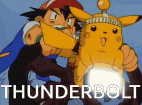 Shocked Pikachu Thunderbolt GIF